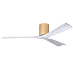 Irene Hugger Ceiling Fan - Light Maple / Matte White