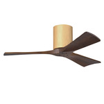 Irene Hugger Ceiling Fan - Light Maple / Walnut Tone