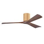 Irene Hugger Ceiling Fan - Light Maple / Walnut Tone