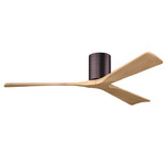 Irene Hugger Ceiling Fan - Brushed Bronze / Light Maple