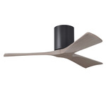 Irene Hugger Ceiling Fan - Matte Black / Gray Ash Tone