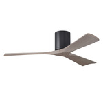 Irene Hugger Ceiling Fan - Matte Black / Gray Ash Tone