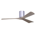 Irene Hugger Ceiling Fan - Brushed Nickel / Gray Ash Tone