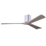 Irene Hugger Ceiling Fan - Brushed Nickel / Gray Ash Tone