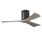 Irene Hugger Ceiling Fan - Textured Bronze / Gray Ash Tone