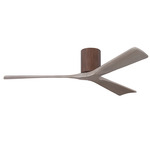 Irene Hugger Ceiling Fan - Walnut / Gray Ash Tone