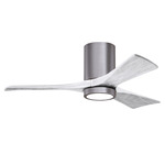 Irene Hugger Ceiling Fan - Brushed Pewter / Matte White