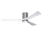 Irene Hugger Ceiling Fan - Brushed Pewter / Matte White