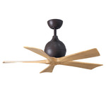 Irene Ceiling Fan - Textured Bronze / Light Maple Tone
