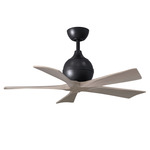 Irene Ceiling Fan - Matte Black / Gray Ash