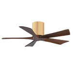 Irene Hugger Ceiling Fan - Light Maple / Walnut Tone