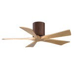 Irene Hugger Ceiling Fan - Walnut / Light Maple Tone