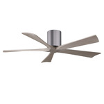 Irene Hugger Ceiling Fan - Brushed Pewter / Gray Ash Tone