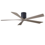 Irene Hugger Ceiling Fan - Matte Black / Gray Ash Tone