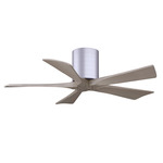 Irene Hugger Ceiling Fan - Brushed Nickel / Gray Ash Tone