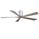 Irene Hugger Ceiling Fan - Brushed Nickel / Gray Ash Tone
