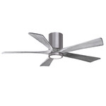 Irene Hugger Ceiling Fan - Brushed Pewter / Barn Wood Tone
