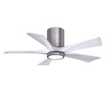 Irene Hugger Ceiling Fan - Brushed Pewter / Matte White