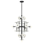 Amani Chandelier - Black Cashmere / Alabaster