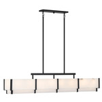 Orleans Linear Chandelier - Black Cashmere / Alabaster