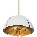 Brewster Pendant - Cavalier Gold / Royal White