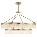Landon Pendant - Warm Brass / Natural