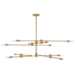 Lyrique Chandelier - Warm Brass