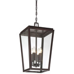 Milton Outdoor Pendant - Bronze / Clear