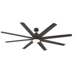 Bluffton Ceiling Fan With Light - English Bronze / White Opal