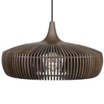 Clava Dine Wood Pendant - Black / Dark Oak