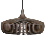 Clava Dine Wood Pendant - Black / Dark Oak