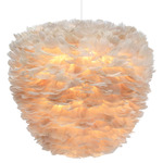 Eos Evia Pendant - White / Light Brown