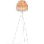 Eos Evia Tripod Floor Lamp - White / Light Brown