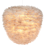 Eos Evia Pendant - White / Light Brown