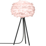 Eos Tripod Table Lamp - Black / Light Rose