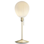 Around The World Table Lamp - Brushed Brass / Opal