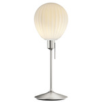 Around The World Table Lamp - Brushed Steel / Opal