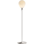 Around The World Floor Lamp - Brushed Steel / Opal