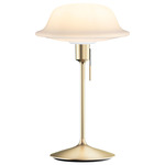 Butler Table Lamp - Brushed Brass / Opal