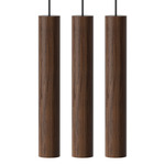 Chimes Multi Light Pendant - Black / Dark Oak