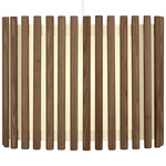 Komorebi Rectangular Pendant - White / Dark Oak