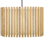 Komorebi Square Pendant - Black / Light Oak