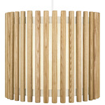 Komorebi Round Pendant - White / Light Oak