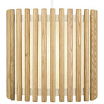 Komorebi Square Pendant - White / Light Oak