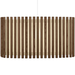 Komorebi Rectangular Pendant - White / Dark Oak