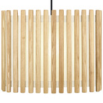 Komorebi Rectangular Pendant - Black / Light Oak