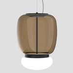 Faro Pendant - Matte Black / Burned Earth