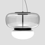 Faro Pendant - Matte Black / Clear