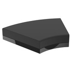 Pixel Curved Modular Ottoman - Lacquered Black