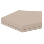 Pixel Pentagon Modular Ottoman - Matte Creme